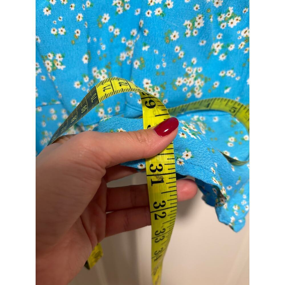 Forever 21 Blue Floral Slip Dress XS - Picture 5 of 8